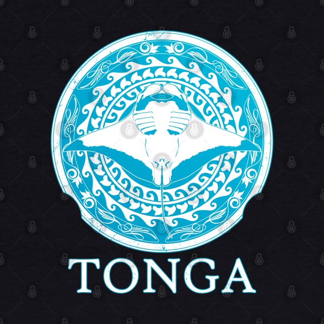 Giant Manta Ray Tonga Pride by NicGrayTees